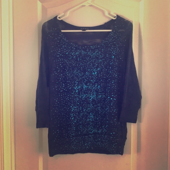 FANG Sweaters - Blue light weight burnout sweater